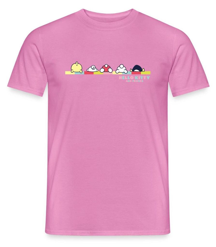 Spreadshirt Hello Kitty And Friends Pose Männer T-Shirt, XL, Pink