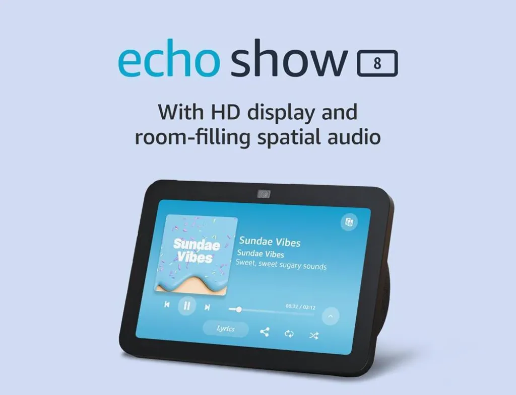 Écran Connecté Echo Show 8 (2023) - Assistant Vocal Alexa Anthracite - 11