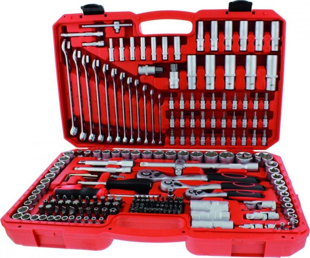 Steckschlüssel-Satz JMP 216-teilig 1/4-3/8-1/2