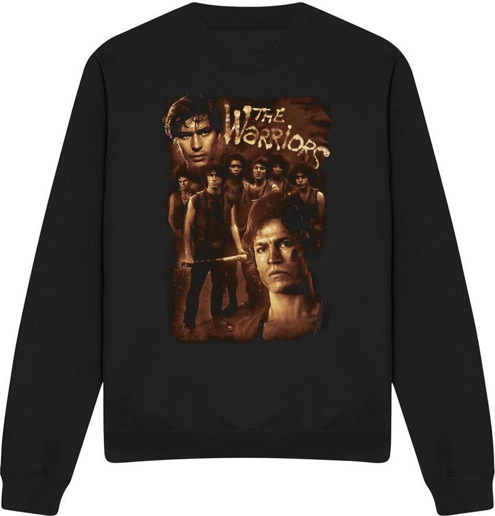 The Warriors - "9 Warriors" Sweatshirt für Herren/Damen Uni TV13064 (XXL) (Schwarz)