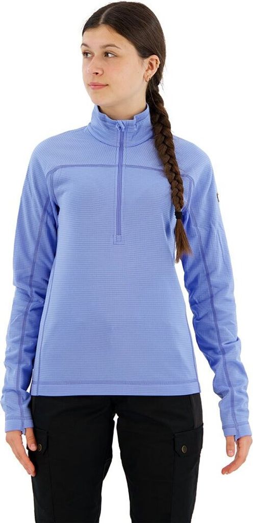 Fjällräven Abisko Lite Fleece Mit Halbem Reißverschluss Blau L Frau Blau L