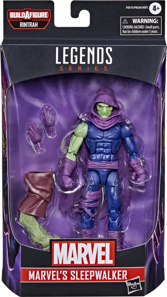Product packaging for a Marvel Legends action figure.