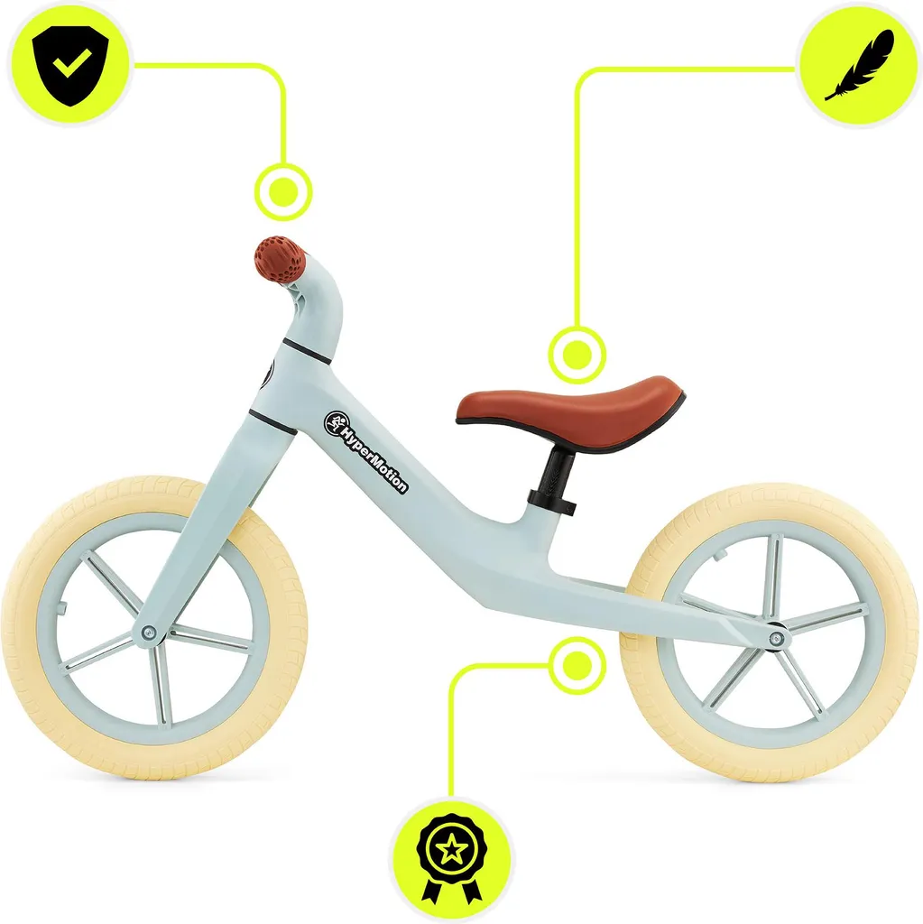 Draisienne Stable et Légère HyperMotion Marcelo avec Siège Ajustable