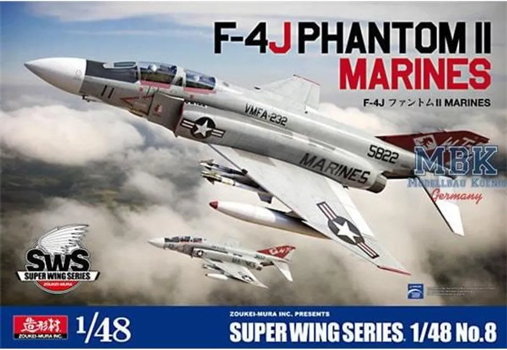 Maquette F-4J Phantom II Zoukei-Mura avec structure interne