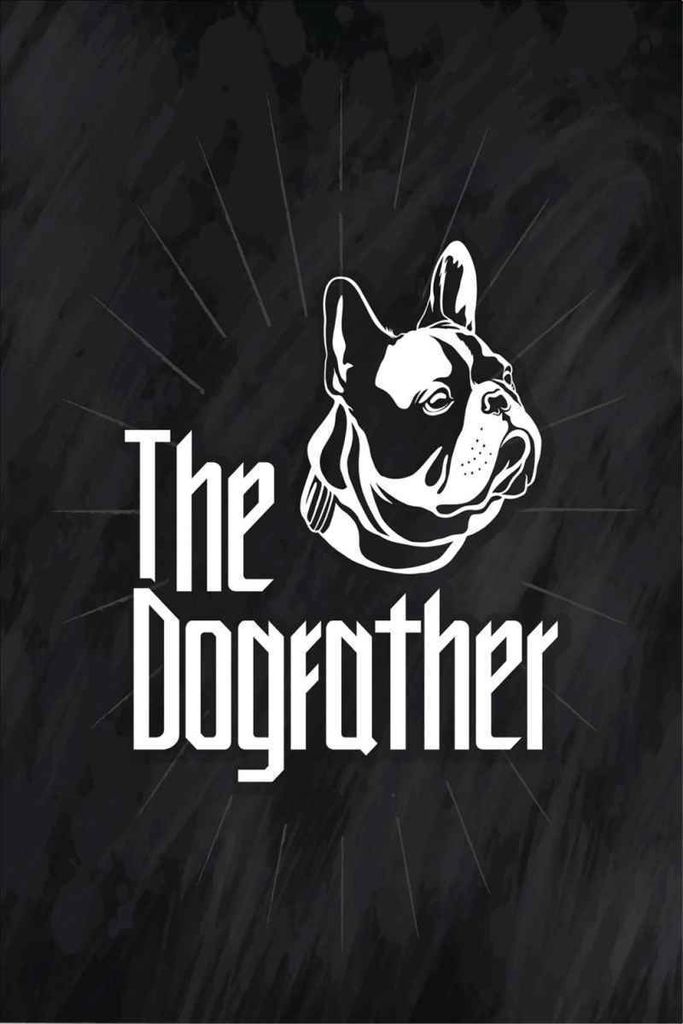 vianmo Holzschild 30x20 cm Tiere Hund Dog The Dogfather Produktbild 