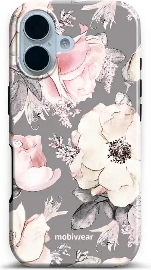 Cover iPhone 17 Mobiwear Elite Pro Rosa Floreale - Accessorio Glamour