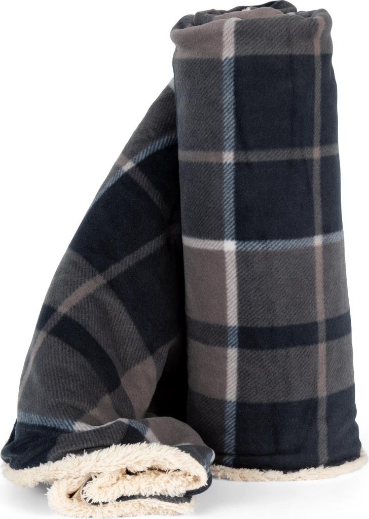 Decke mit Sherpa-Fleece, 100% Polyester
