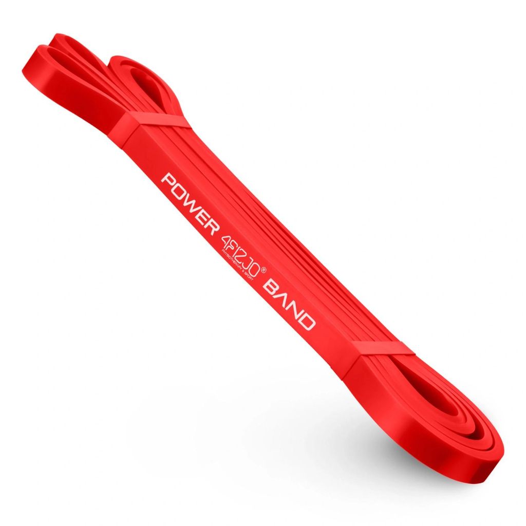 4FIZJO POWER BAND Fitnessband, lang, für Training und Reha - rot