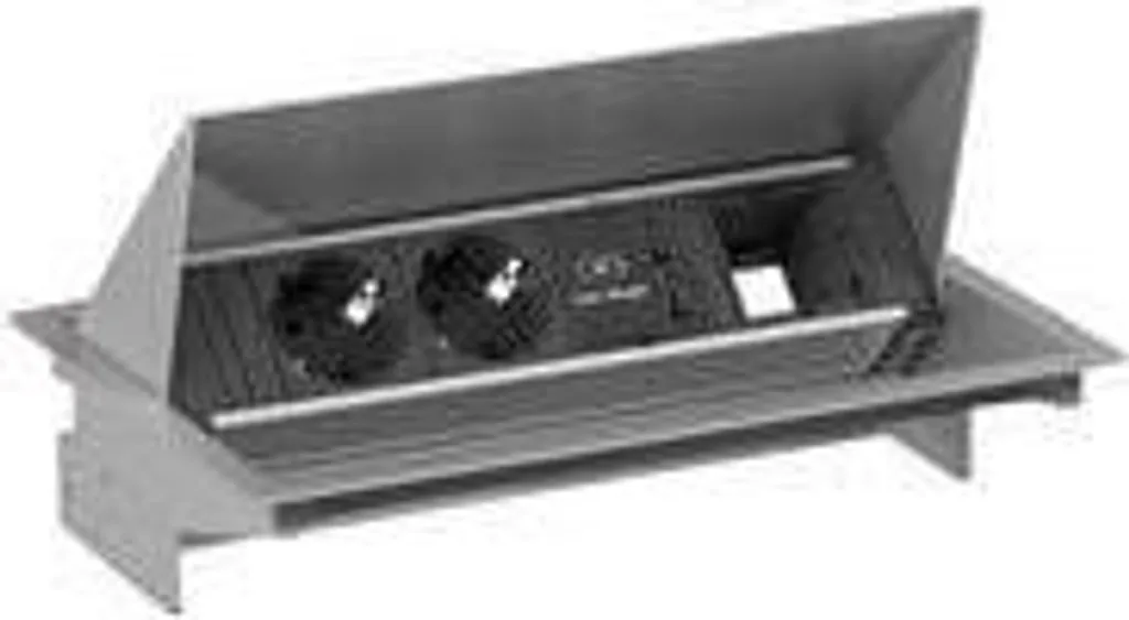 Multiprise Encastrable avec Chargeur USB Bachmann CONEO Finition Argent