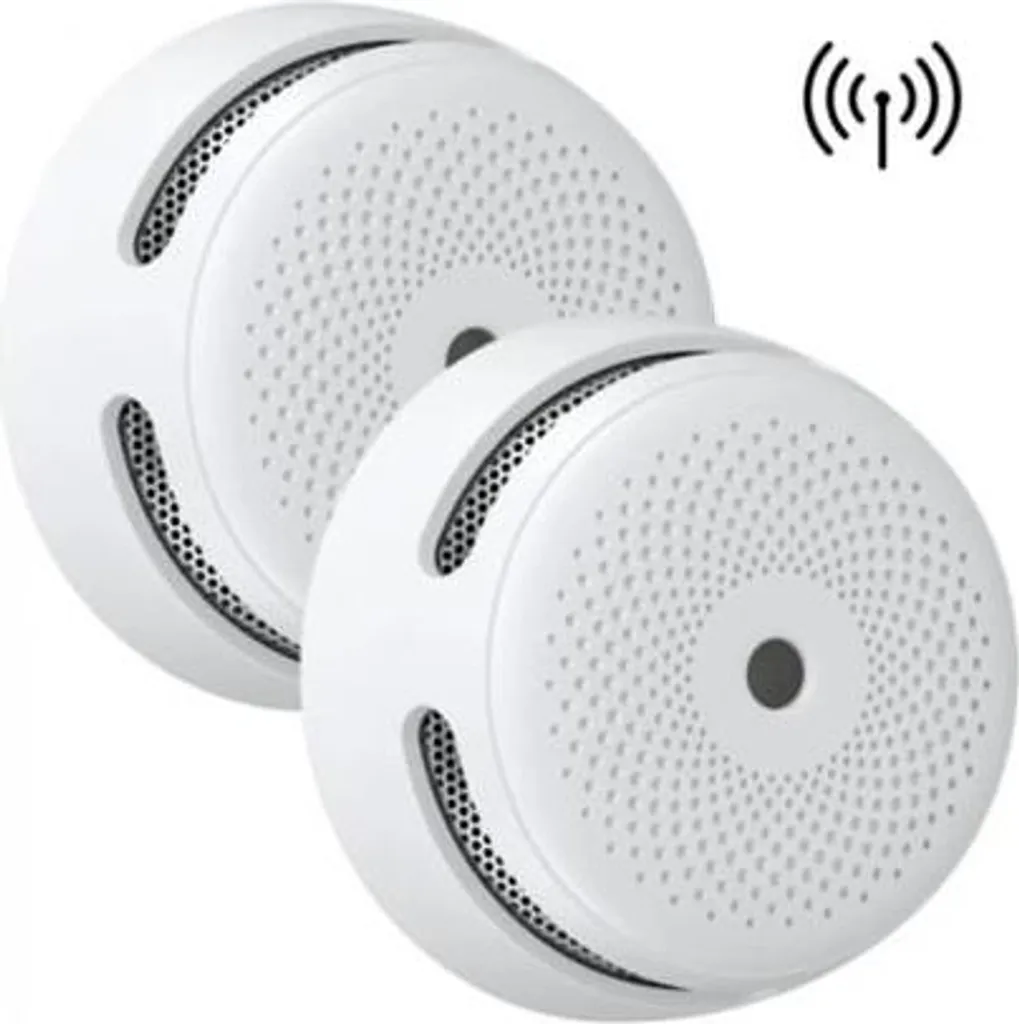 Détecteur de fumée sans fil pour maison à étages, Pack de 2 connectables