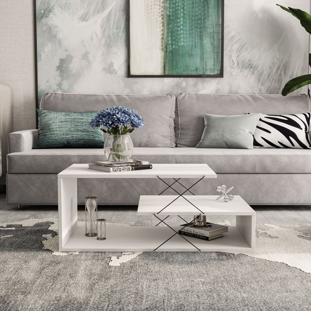Skye Decor, Cayenne - White, Couchtische, Weiß, 100 x 40 x Produktbild 