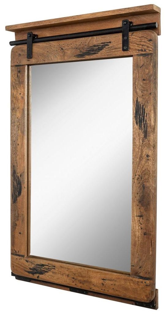 MASSIVMOEBEL24 | specchio in legno di Mango 60x8x100 mango Immagine del prodotto 