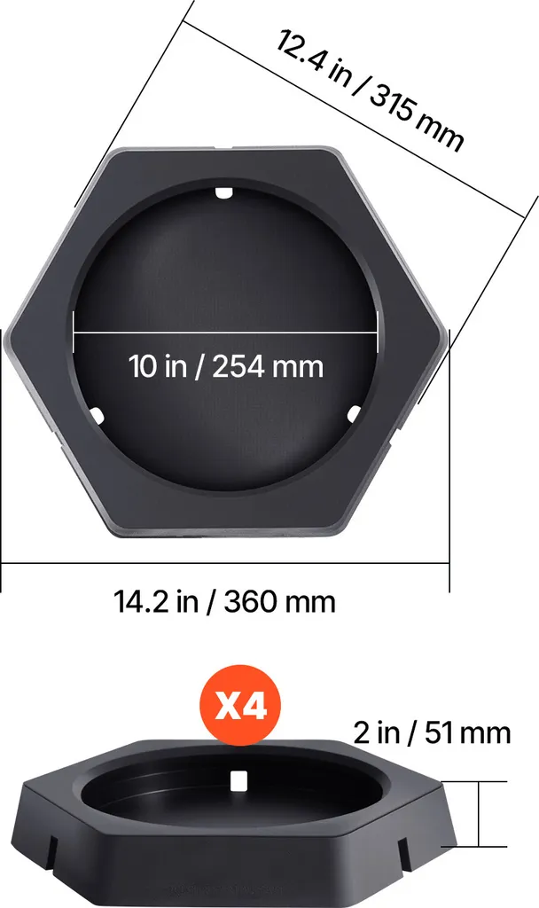 Set 4 Pad SucceBuy 5000 lbs - Sicurezza e Silenzio nel tuo Camper - 8