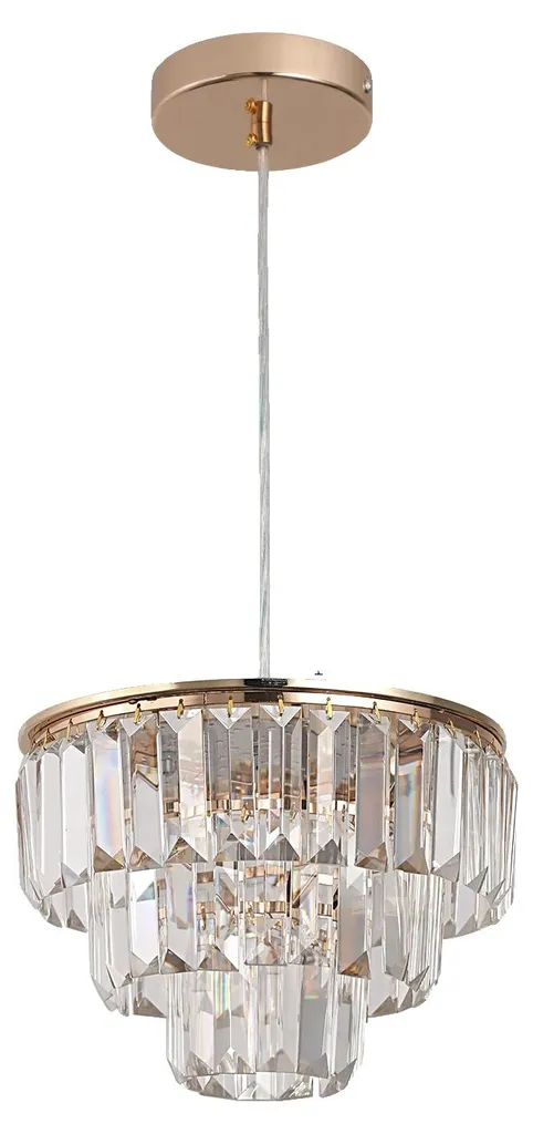 Lustre J25-P-SS modulable avec éclairage polyvalent et design argenté