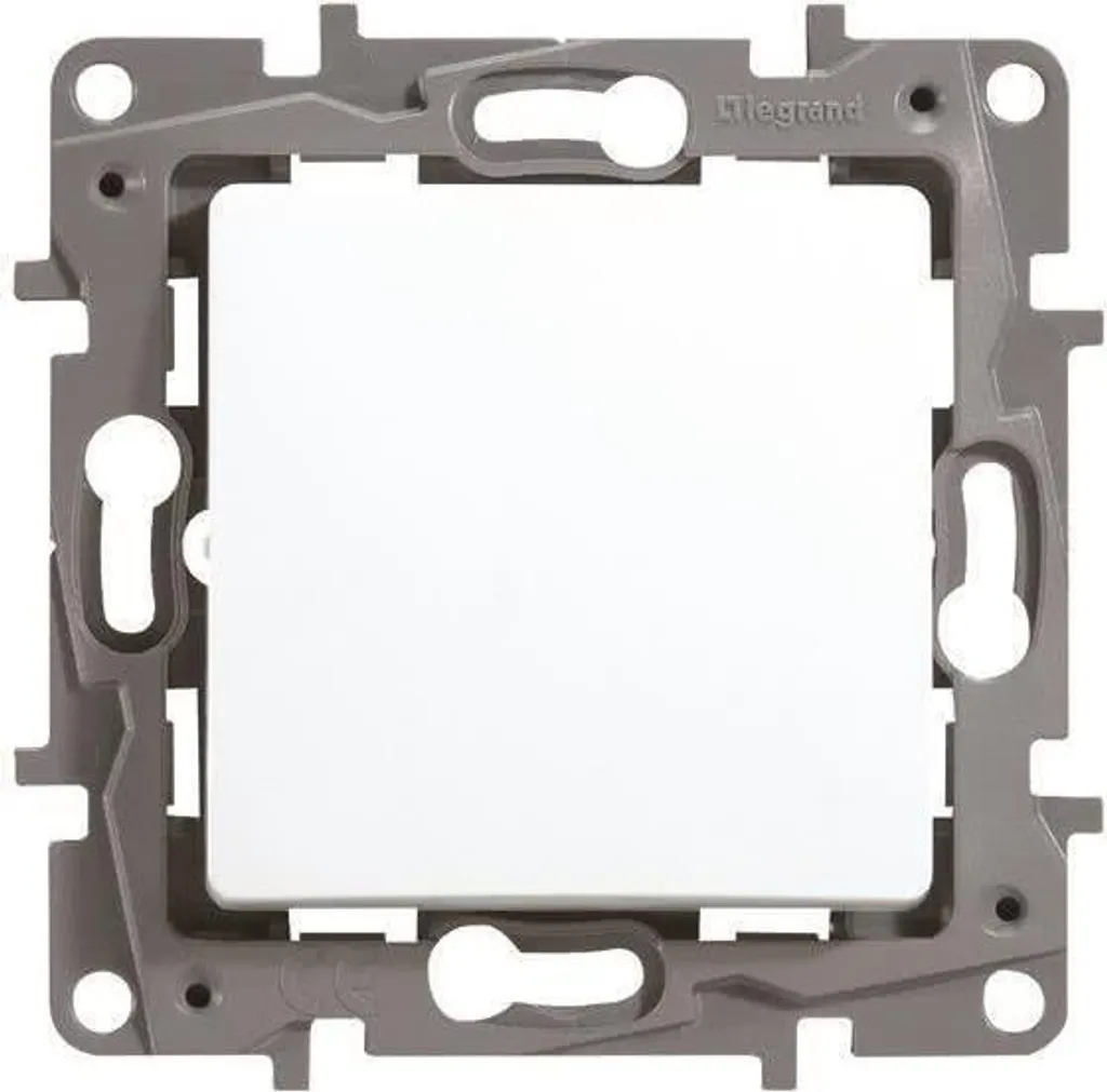 Legrand Niloe 664505 Interrupteur Poussoir Inverseur 6A - Design Blanc