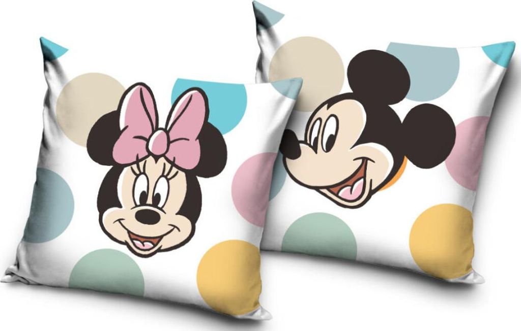 Disney Minnie Mickey Kissenbezug 40x40 cm Velours