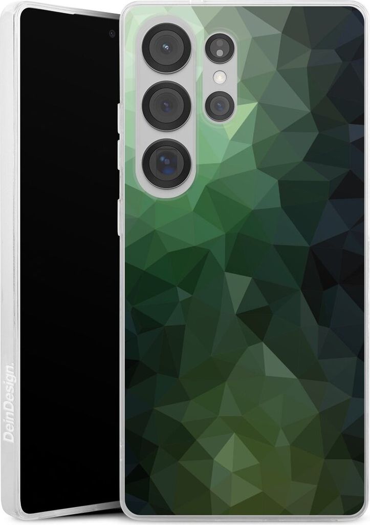 DeinDesign Slim Hülle für Samsung Galaxy S25 Ultra Silikon Case Ultra Dünn Handyhülle Geometric Mosaik Tarnmuster