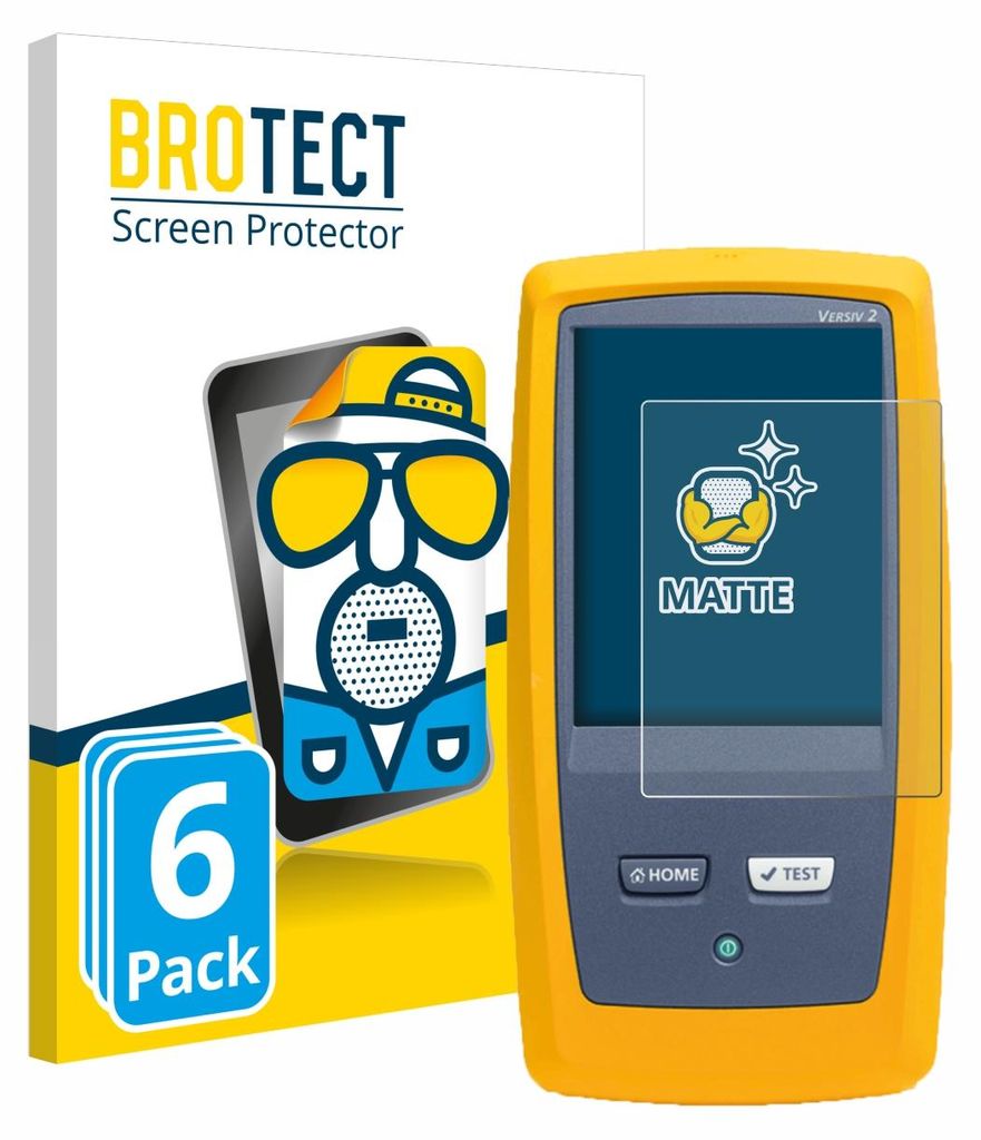 6x BROTECT Schutzfolie für Fluke DSX8000 Displayschutz Displayschutzfolie Folie Matt Entspiegelungsfolie