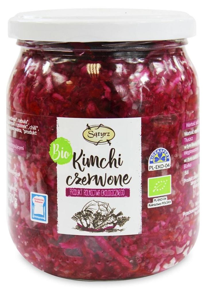 KIMCHI CZERWONE BIO 450 g - SĄTYRZ