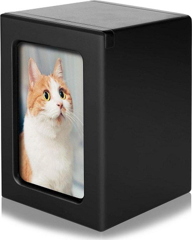 Unikate Haustierurne mit Bilderrahmen - Urne für Katze, Produktbild 