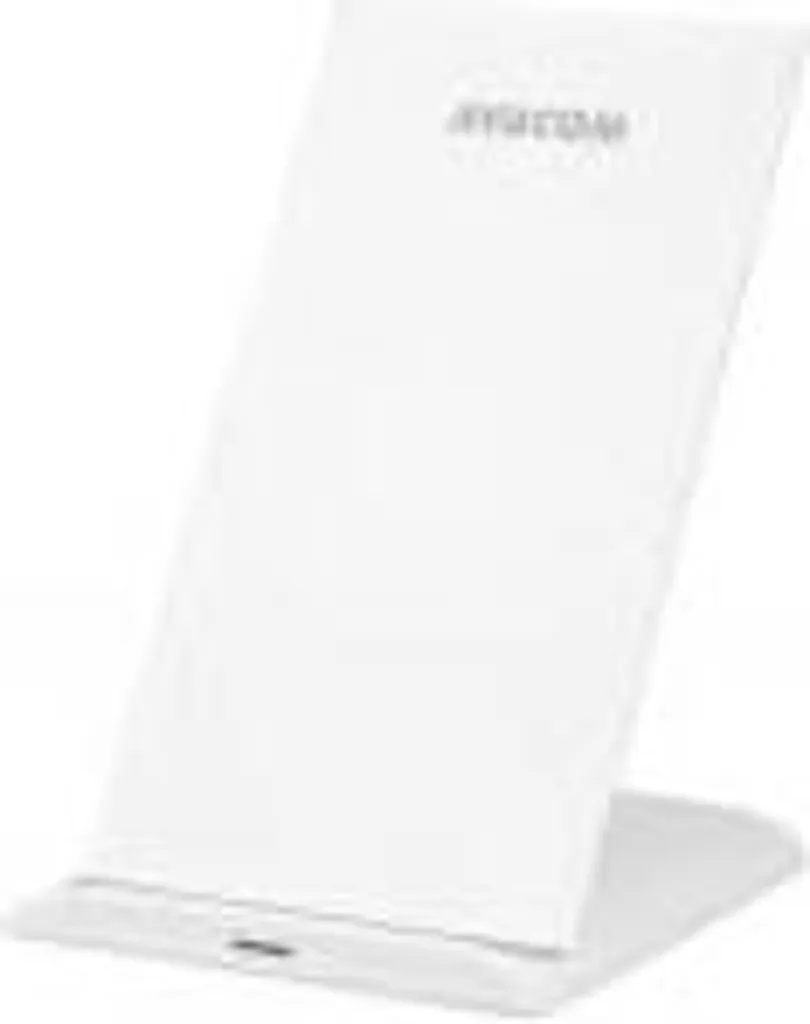 Support de Charge Sans Fil Blanc - Design Ergonomique et Charge Rapide Qi