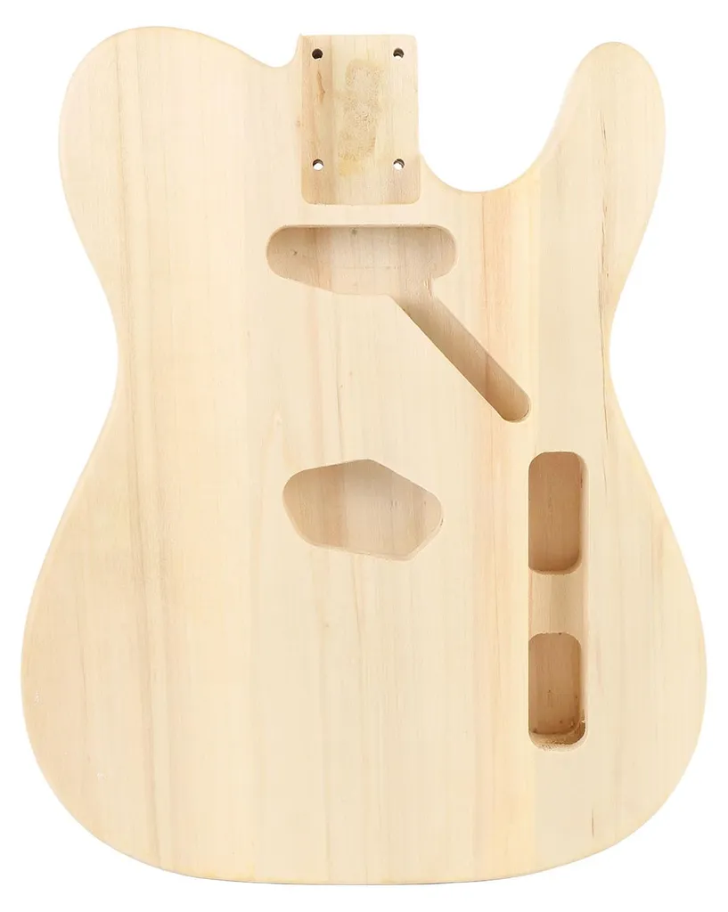 Corps de guitare en noyer massif avec cavité micro pour guitare DIY