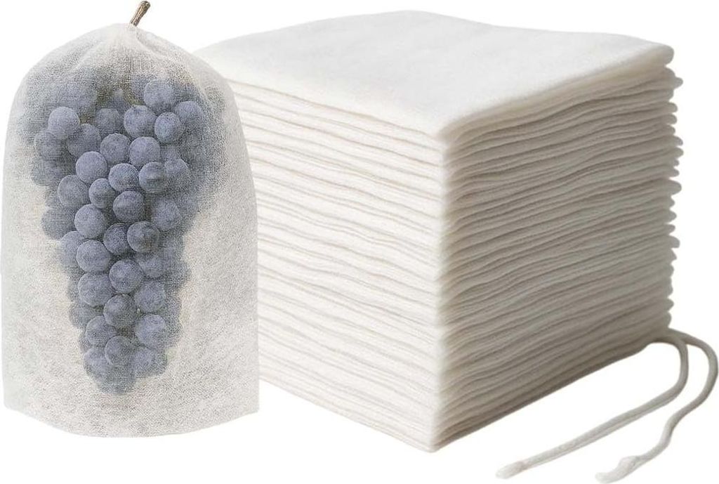 100 Traubenschutzbeutel 15x38cm, Organza Obstnetze mit Produktbild 