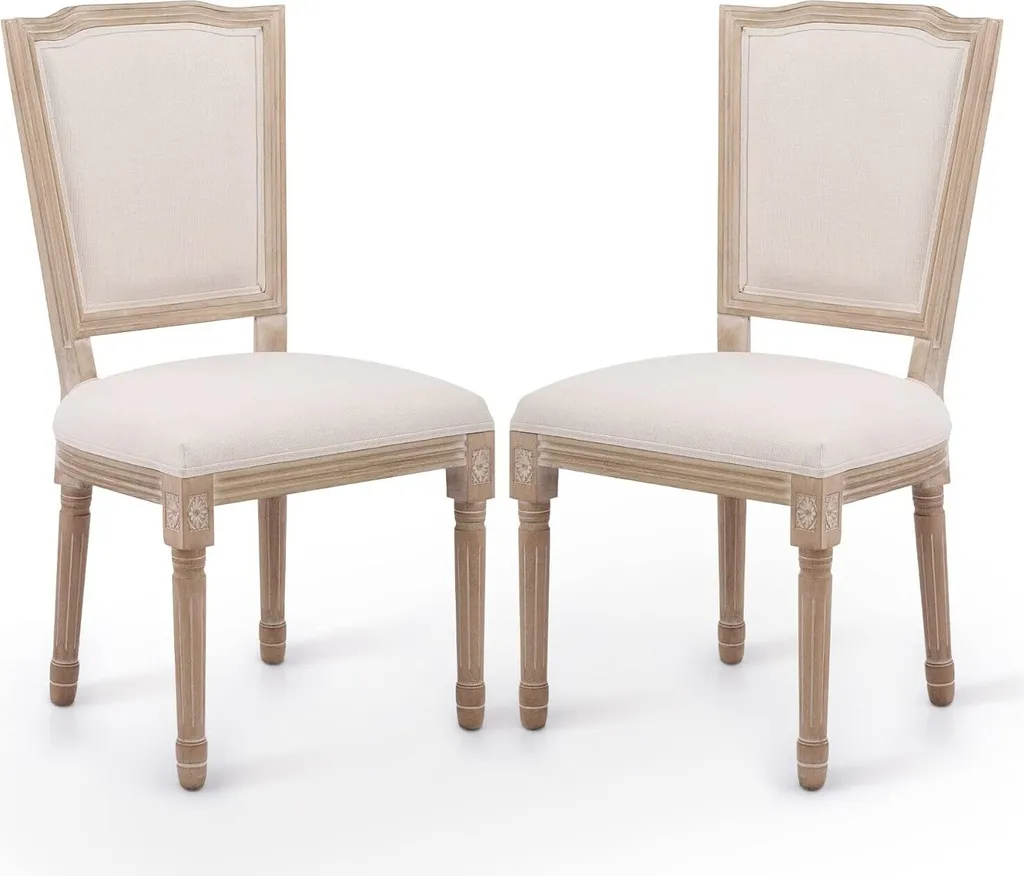 Chaises de Réception Confortables pour Grande Table de Salle à Manger x2