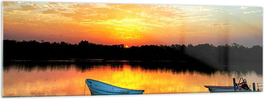 Bilder auf glas - Landschaft Sommer Meer - 160x50cm - Glasbilder - Wandbilder - Kunstdruck - zum Aufhängen bereit - Wanddekoration aus Glas - Glas...
