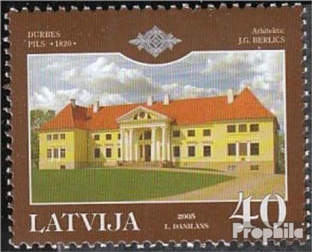 Briefmarken Lettland 2005 Mi 647 (kompl.Ausg.) postfrisch Schlösser