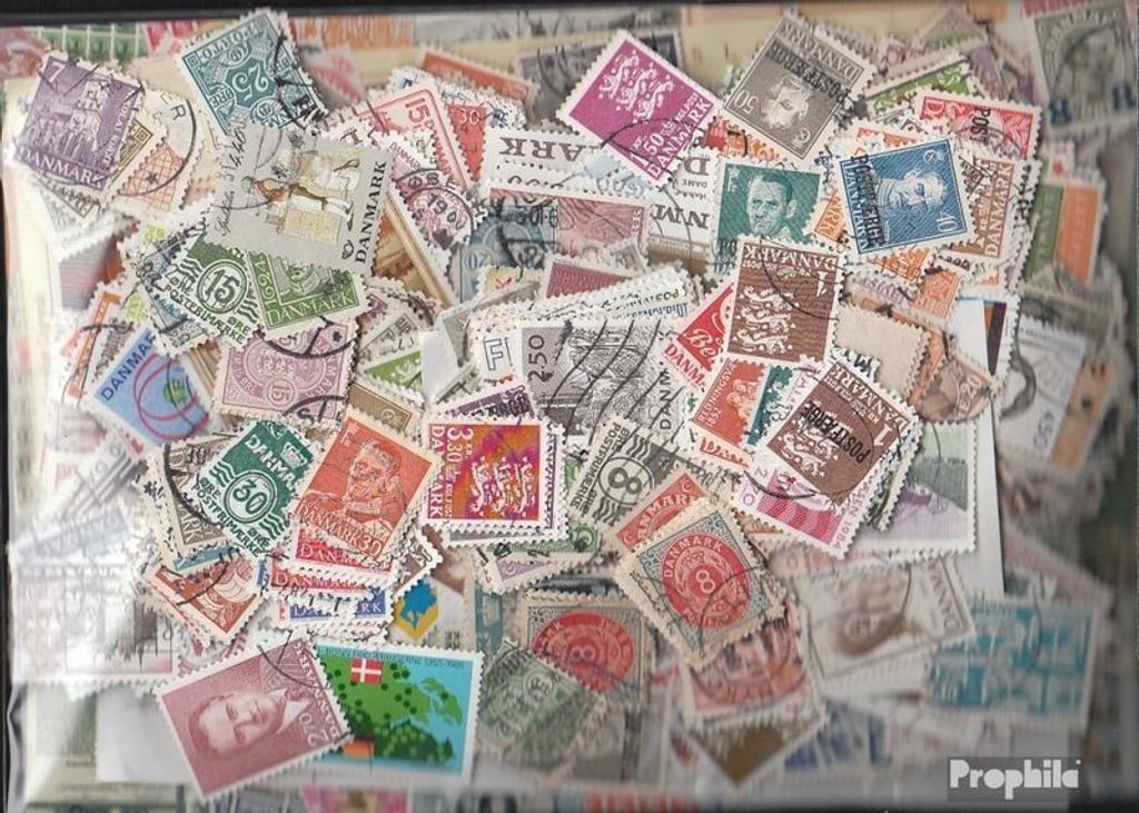 Briefmarken Dänemark 1.700 verschiedene Marken