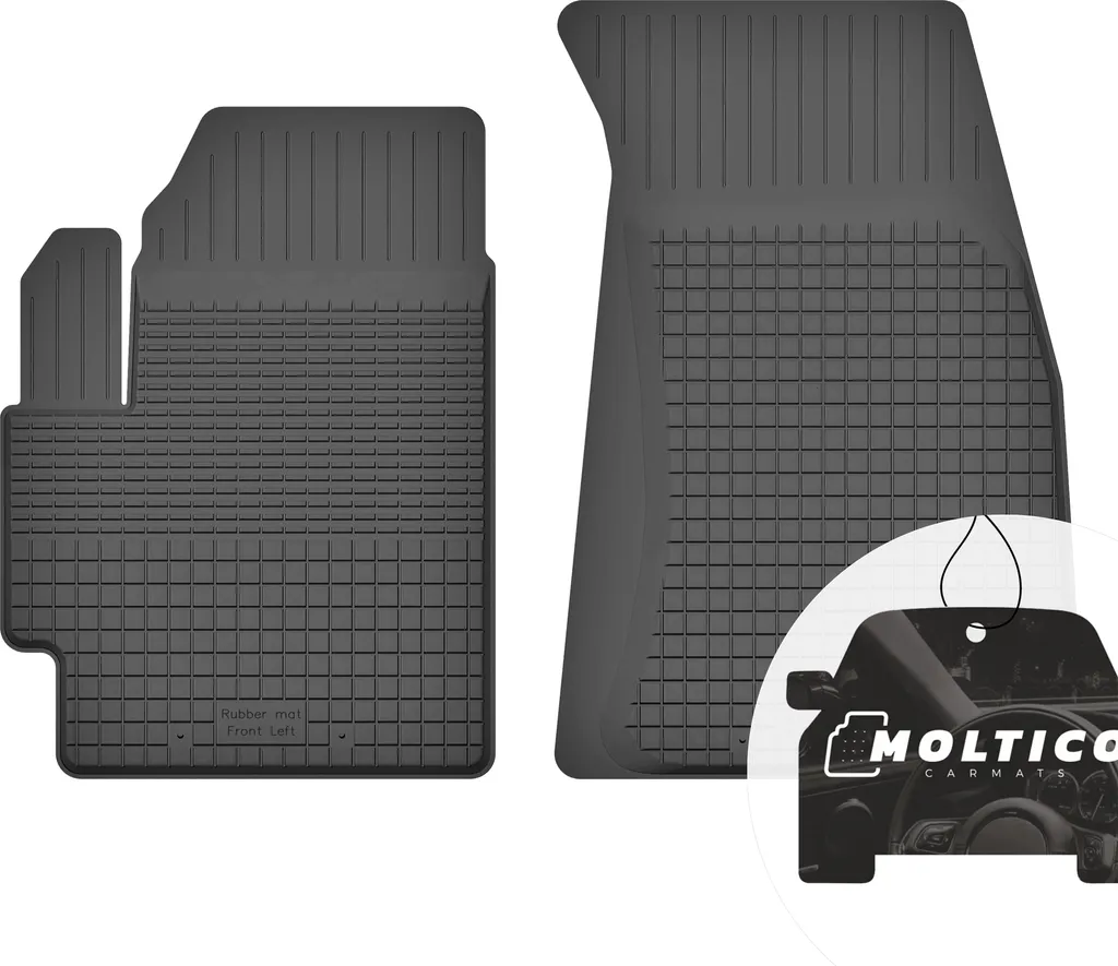 Tappetini Gomma Volvo V70 II 1999-2007: Protezione Su Misura Set 2 Pezzi