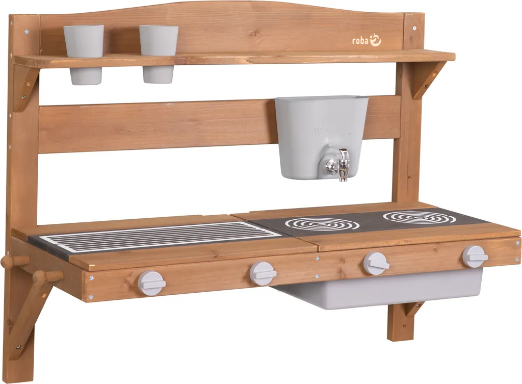Cuisine de Boue Gain de Place pour Balcon - Solution Murale en Bois