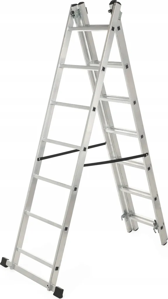 Escabeau télescopique Holem KADAX 7 échelons en aluminium robuste 150kg