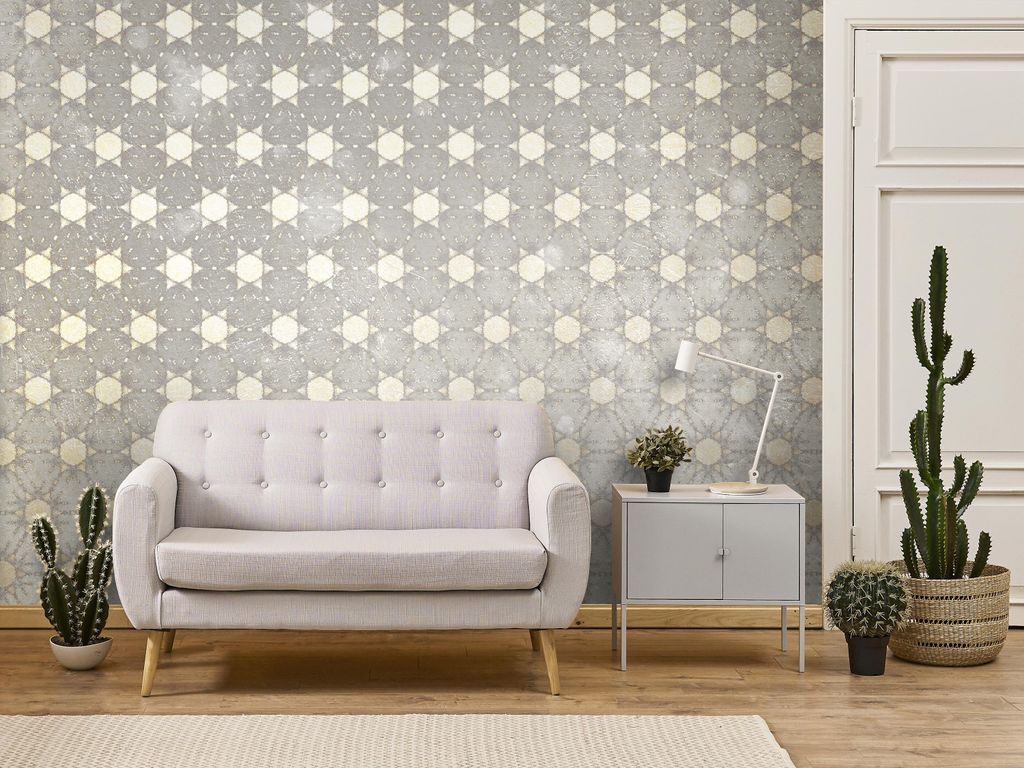 Vlies Fototapete Abstrakt 400x280 cm Tapeten Wandtapete XXL Sonne golden Orientalisch Betonoptik f-A-10104-a-b