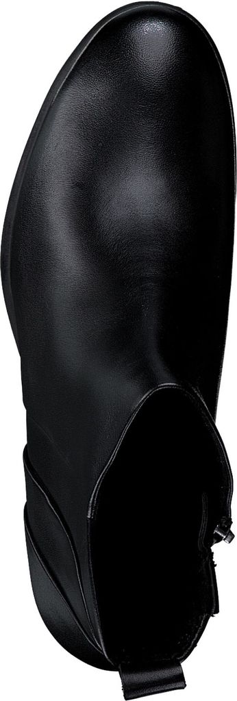 MARCO TOZZI Damen Stiefelette Leder klassisch elegant Blockabsatz 2-25348-41, Größe:38 EU, Farbe:Schwarz