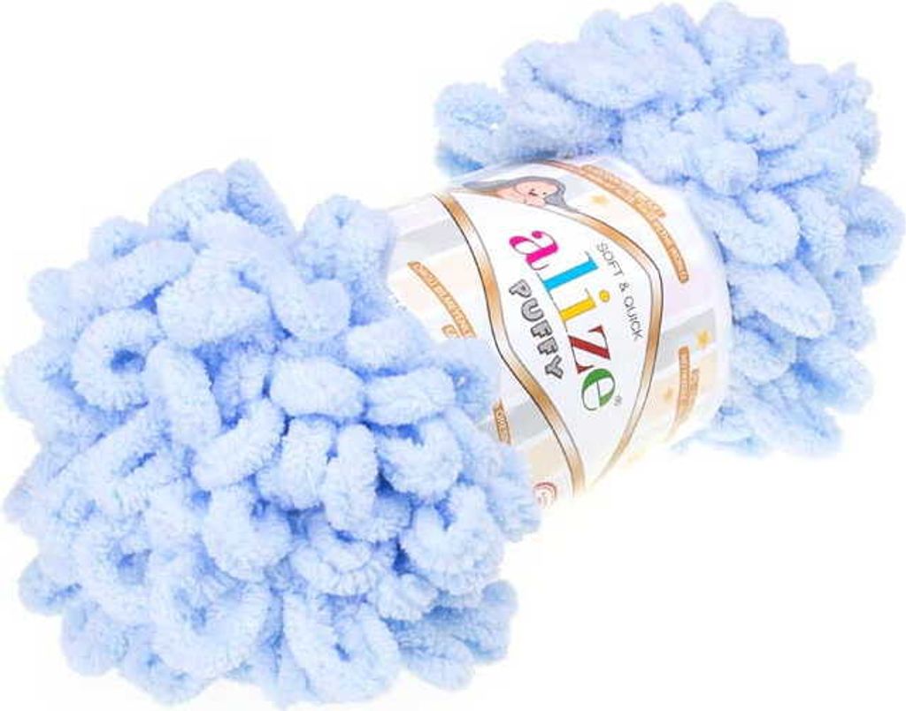 Alize Puffy (100g/9m) 183 hellblau Obrázek produktu 5