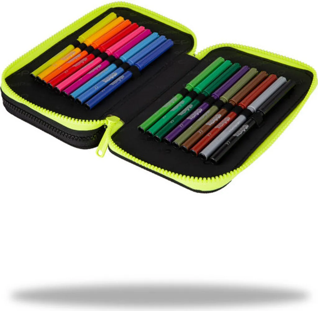 Trousse Double Jumper 2 Gradient Lemon Coolpack E66510/F avec Accessoires - 6