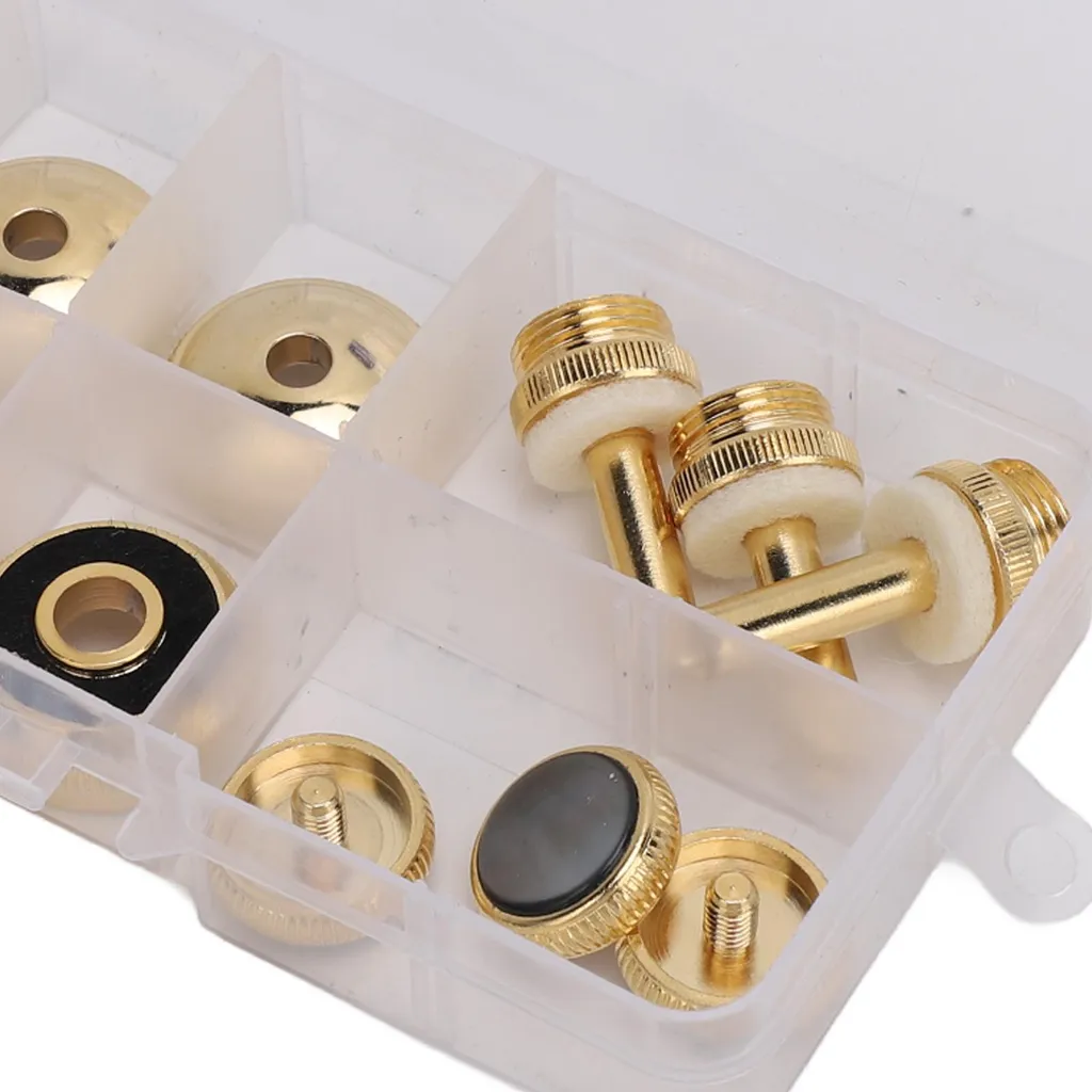 Accessoire de piston pour trompette avec insert en nacre d'ormeau 13mm - 14