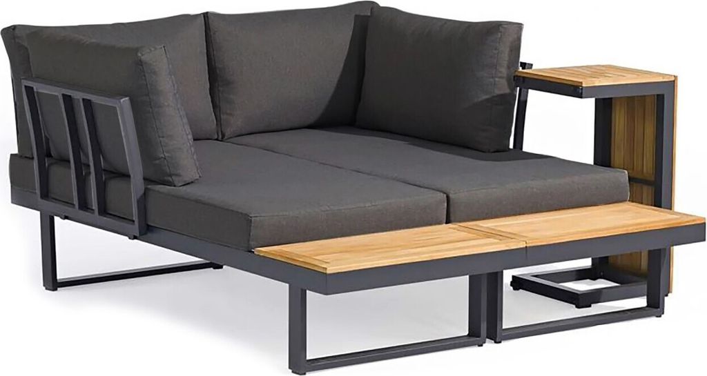 osoltus "osoltus Aluminium Lounge Set Sofa Ecklounge Gartenlounge Delft NATUR"
