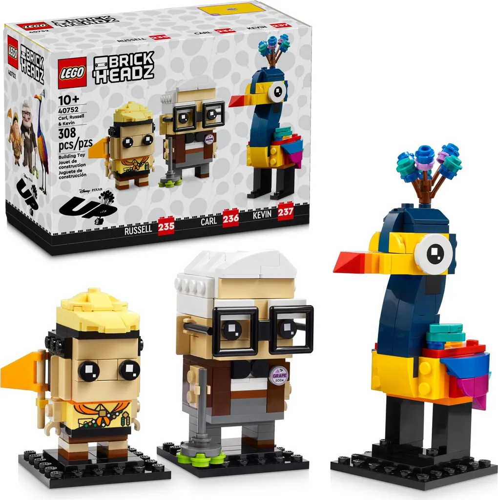LEGO BrickHeadz 40752 Carl, Russell & Kevin figurine de collection Là-haut