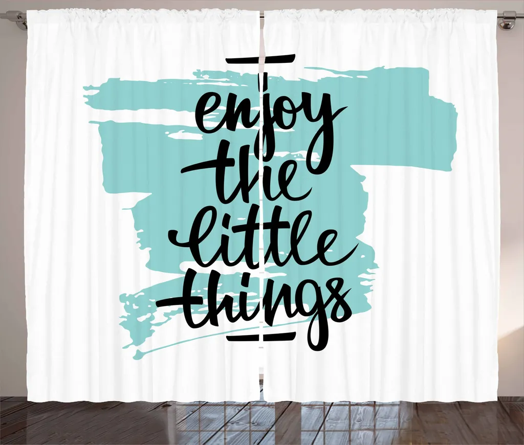 Tenda ABAKUHAUS 280x245 Brush Strokes Azzurro - Tendenze Home Décor