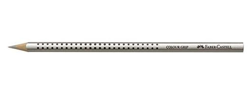 FABER-CASTELL Dreikant Buntstift Colour GRIP silber Produktbild 