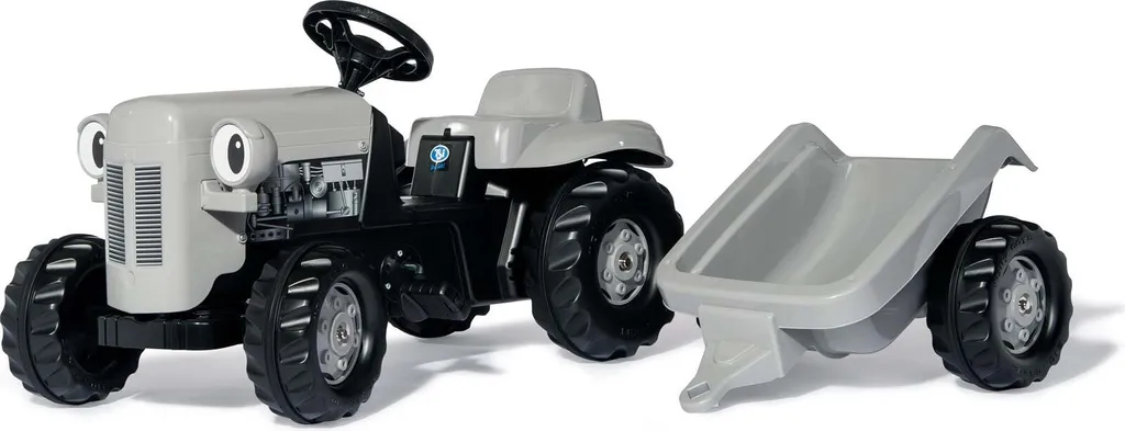 Tracteur Kid Little Grey Fergie 14941 avec remorque et capot ouvrant