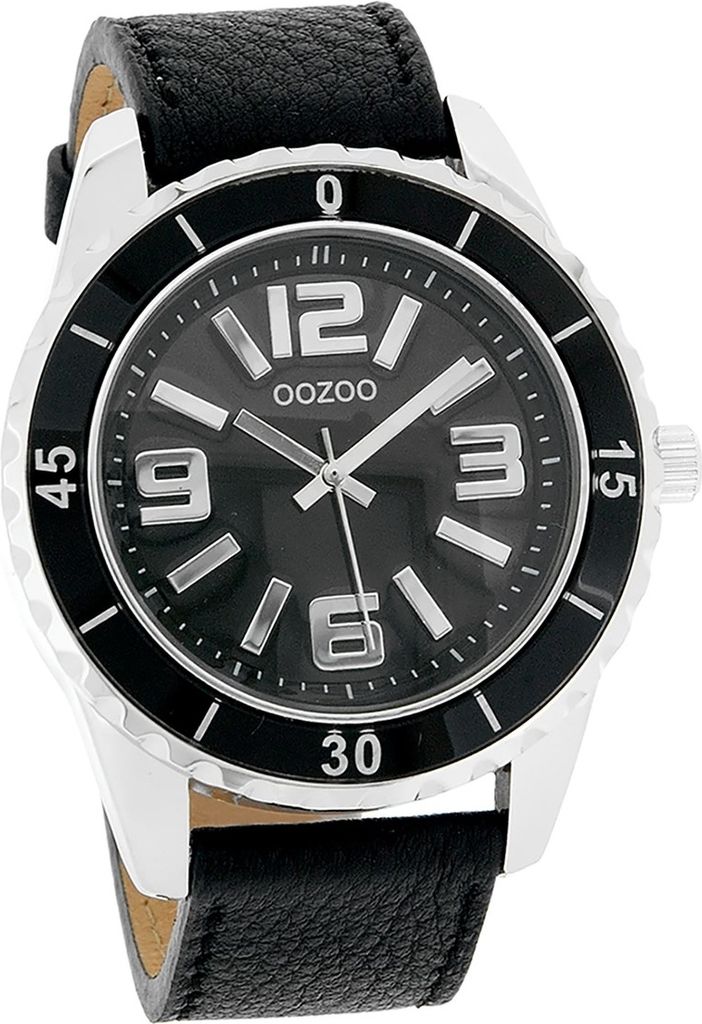 Oozoo Damen-Herren Uhr Analog Quarzuhr Armband schwarz Vintage Series D2UOC4274A