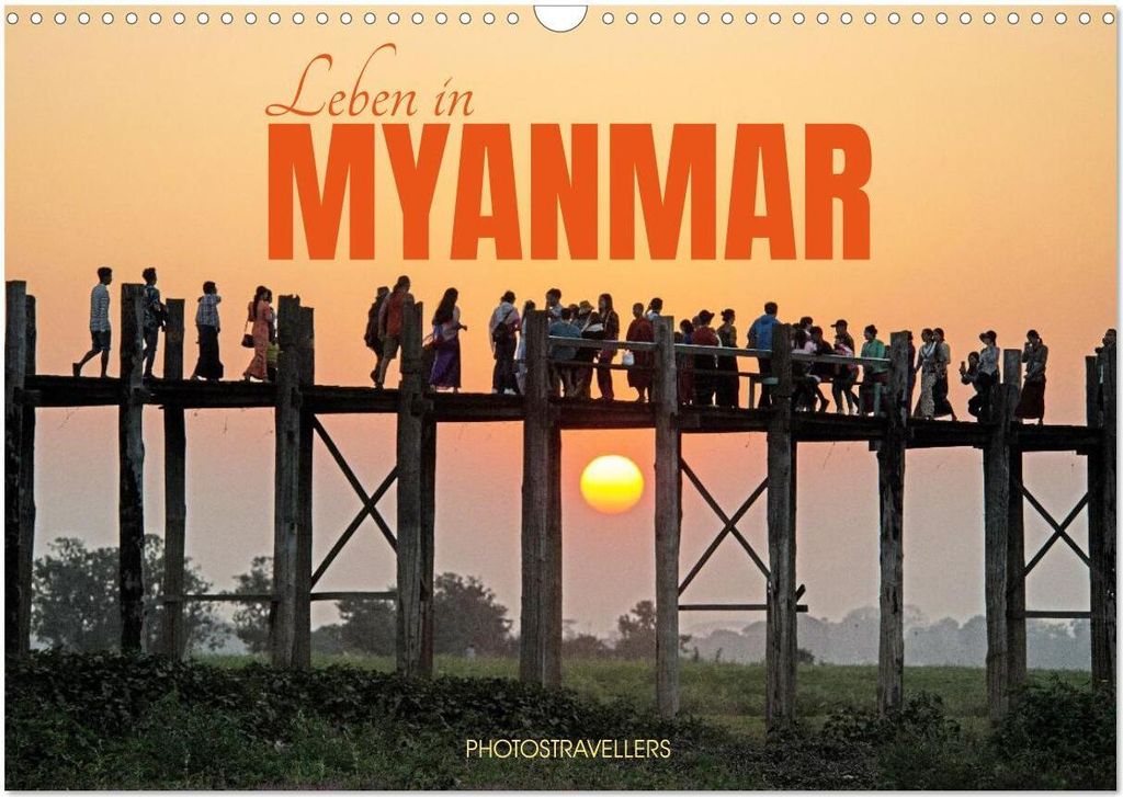 Leben in Myanmar (Wandkalender 2026 DIN A3 quer), CALVENDO Monatskalender