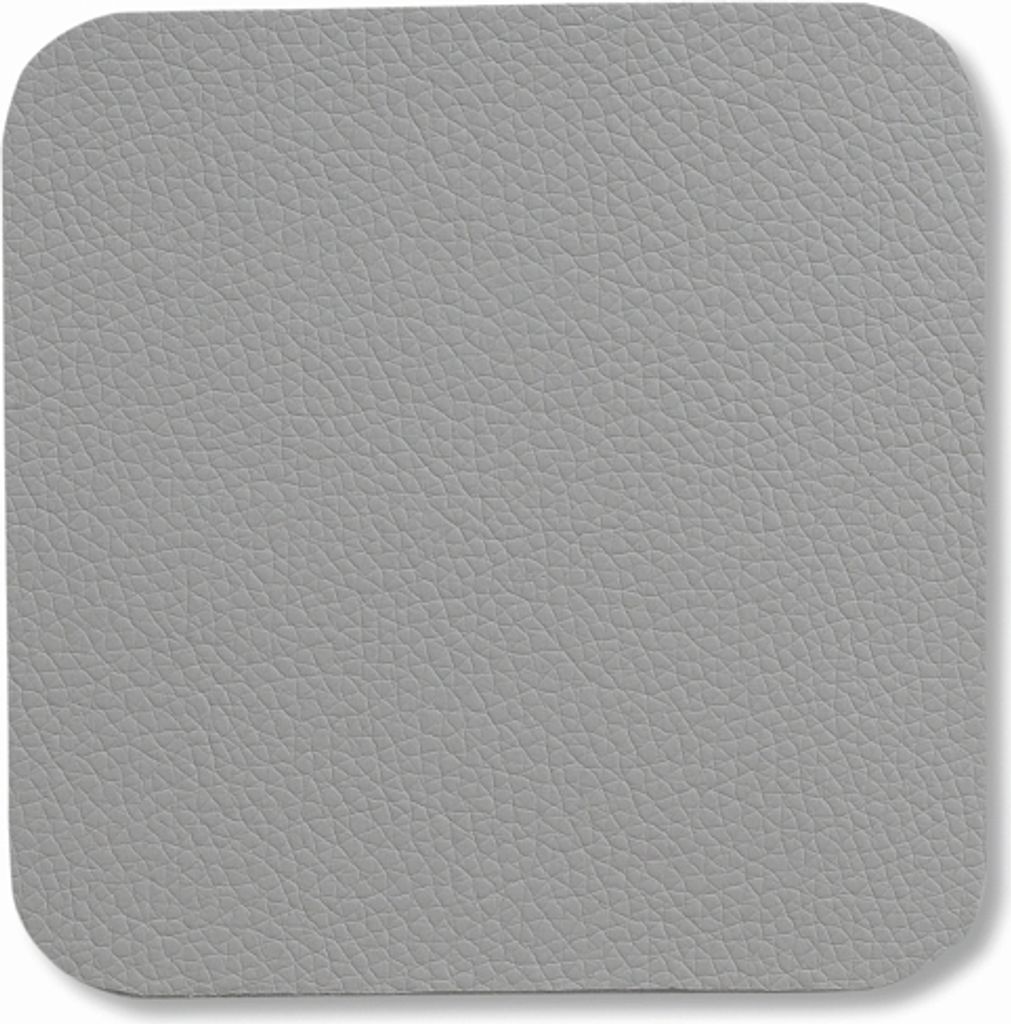 KELA Untersetzer KIMARA 4er Set Kunstleder grau KL-12091