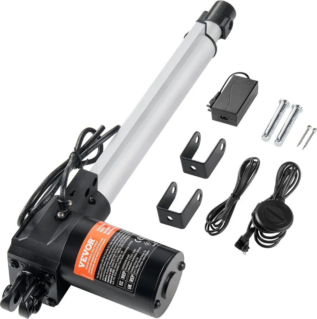 Kit Attuatore 24V 10" 1000N | Ideale per Camper e Fai-da-Te