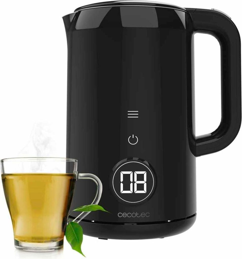 Wasserkocher mit einem Fassungsvermögen von 1,7 Litern, Digital Display und 2200 Watt.