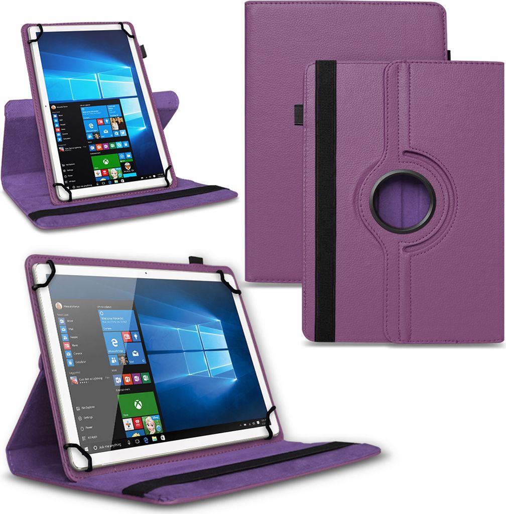 Tablet Tasche für Amazon Fire HD 10 / Plus Hülle Schutzhülle Case 360° DrehbarFarben:Lila